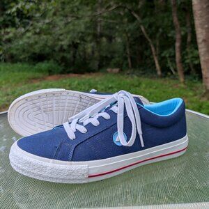 Men's Airwalk Blue Canvas Skateboard Shoes Size 11 NEW